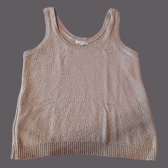 Z Supply Catalina Womens Knit Tank BeigeTop Small - Picture 4 of 11